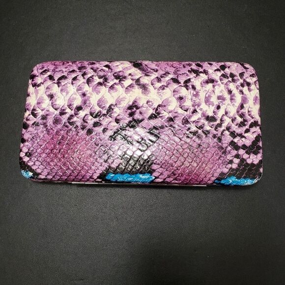 Purple and blue wallet - Picture 2 of 10